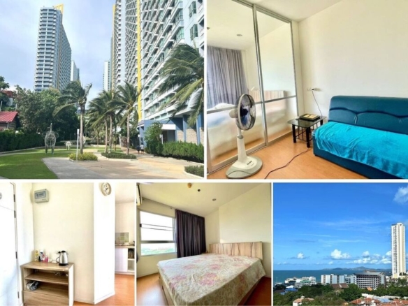 1BR Condo for Sale at Lumpini Jomtien, Pattaya | 26 sqm | Building D | 11th Floor | Sea View | Jomtien Beachfront