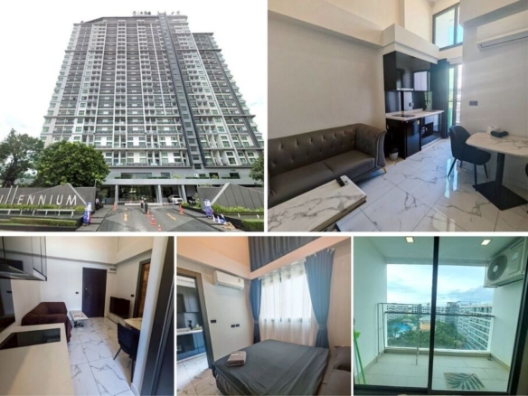 1BR Condo for Sale at Arcadia Millennium Tower, Pattaya | 29 sqm | 5th Floor | Double-Height Ceiling | Two Adjacent Units Available