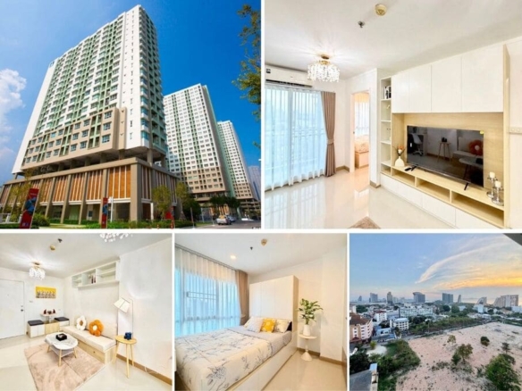 1BR Condo for Sale at Lumpini Wongamat, Pattaya | 32 sqm | Building A | 12th Floor | Sea View | Newly Renovated