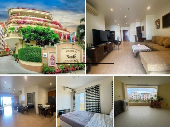 1BR Condo for Sale at Nordic Residence, Pattaya | 75 sqm | 5th Floor | Sea View | Garden Terrace