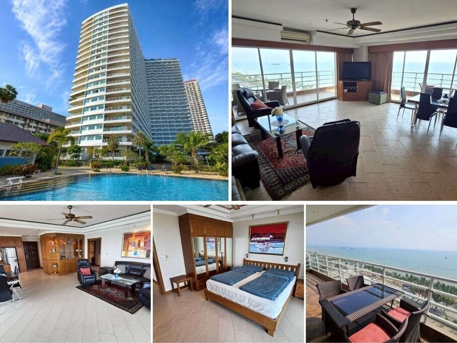 2BR Condo for Sale at View Talay 7, Pattaya | 141 sqm | Corner Unit | 11th Floor | Stunning Sea View | Beachfront at Dongtan Beach