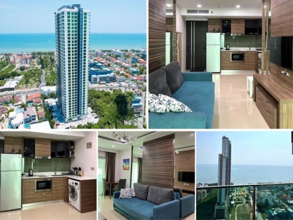 2BR Condo for Sale at Dusit Grand Condo View, Pattaya | 54 sqm | 31st Floor | Sea View