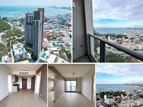 2BR Condo for Sale at Unixx South Pattaya, Pattaya | 52 sqm | High Floor | Sea View | Pattaya Bay View