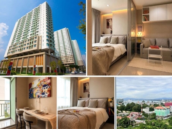 1BR Condo for Sale at Lumpini Ville Naklua – Wongamat, Pattaya | 23 sqm | Building C | 13th Floor | Newly Renovated