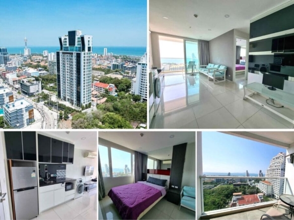 1BR Condo for Sale at The Vision, Pattaya | 43 sqm | 13th Floor | Sea View