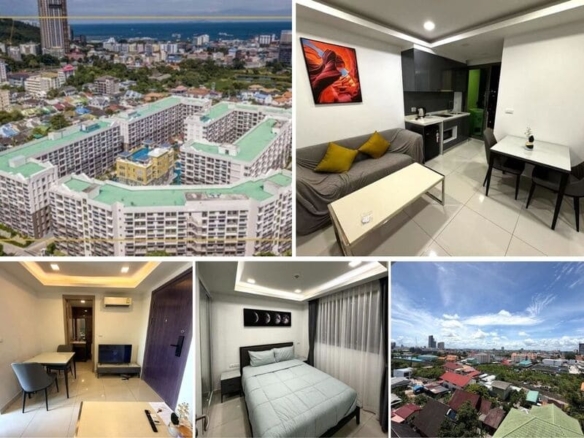 1BR Condo for Rent at Arcadia Beach Continental, Pattaya | 26 sqm | Building D | 7th Floor |Lagoon Pool（D706）