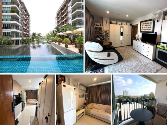 Studio Condo for Sale at Diamond Suites Resort, Pattaya | 34 sqm | 6th Floor | City View