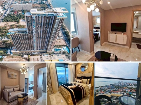 1BR Condo for Sale at Copacabana Beach Jomtien, Pattaya | 29 sqm | 23rd Floor | Sea View | Adjacent to Jomtien Beach