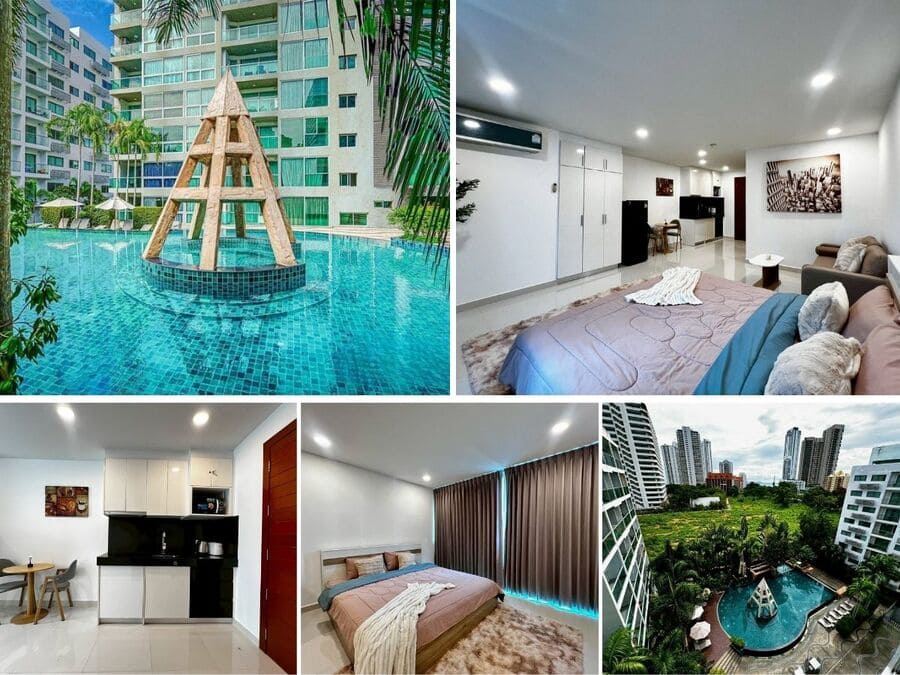 Studio Condo for Sale at Club Royal, Pattaya | 35 sqm | 7th Floor | Pool & Partial Sea Views