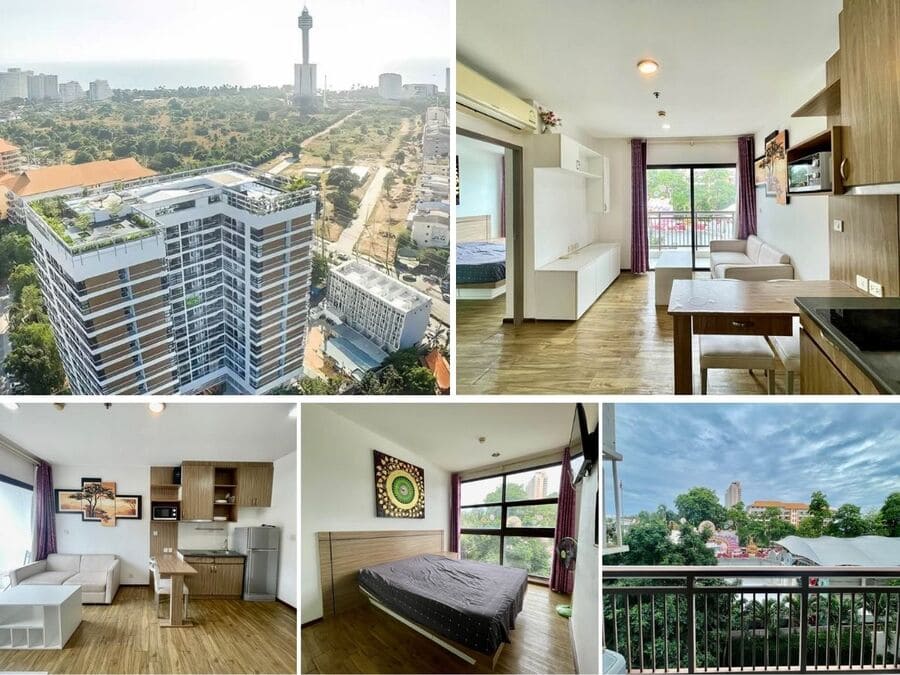 1BR Condo for Sale at Treetops Pattaya, Pattaya | 35 sqm | City View | Near Jomtien Bus station