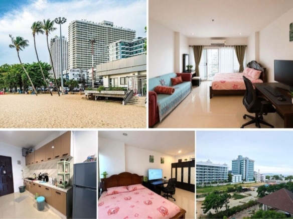 Studio Condo for Sale at View Talay 8, Pattaya | 48 sqm | 5th Floor | Side Sea View | Adjacent to Jomtien Beach