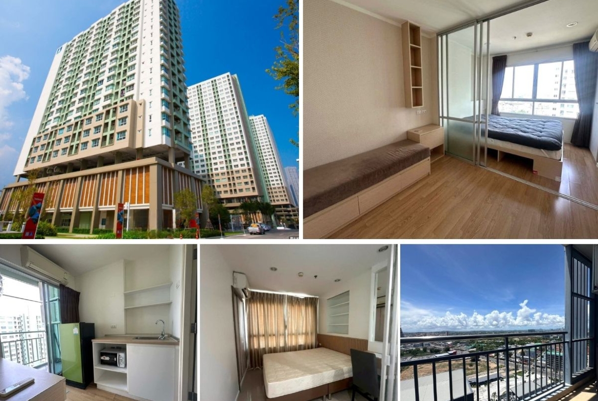 1BR Condo for Sale at Lumpini Wongamat, Pattaya | 26 sqm | Building C | 26th Floor | Partial Sea View | With Tenant