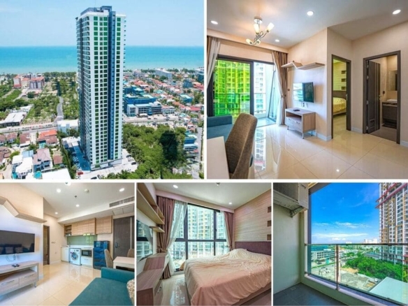 1BR Condo for Sale at Dusit Grand Condo View, Pattaya | 35 sqm | 7th Floor | Partial Sea View