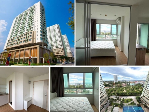 1BR Condo for Sale at Lumpini Wongamat, Pattaya | 23 sqm | Building B | 12th Floor | Partial Sea View