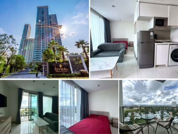 Studio Condo for Sale at The Riviera Wongamat, Pattaya | 27 sqm | Building B | 15th Floor | Sea View