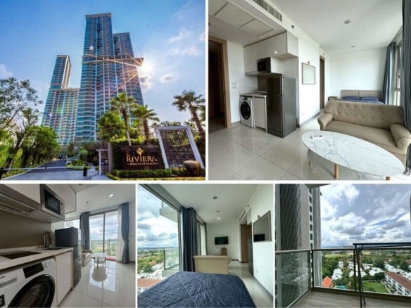 Studio Condo for Sale at The Riviera Wongamat, Pattaya | 27 sqm | Building B | 15th Floor | Sea View