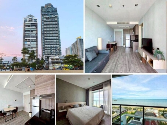 1BR Condo for Sale at Aeras, Pattaya | 46.5 sqm | 8th Floor | Sea View | Jomtien Beachfront