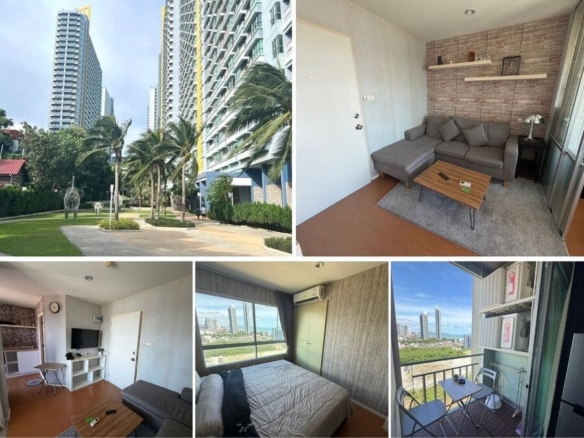 1BR Condo for Sale at Lumpini Jomtien, Pattaya | 26 sqm | Building E | 16th Floor | Sea View | Jomtien Beachfront