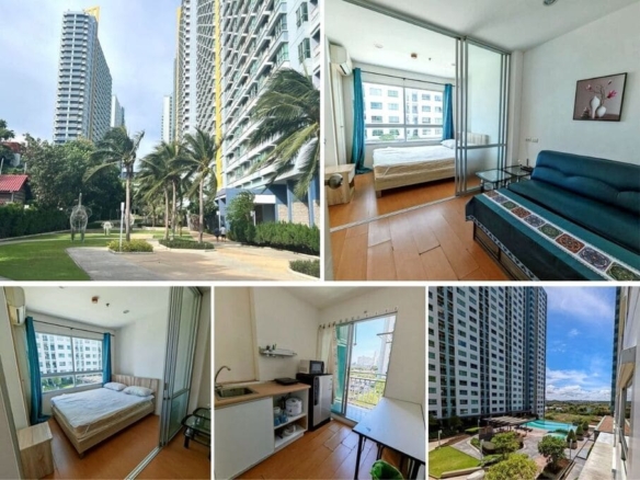 1BR Condo for Sale at Lumpini Park Beach Jomtien, Pattaya | 23 sqm | Building E | 7th Floor | City Views