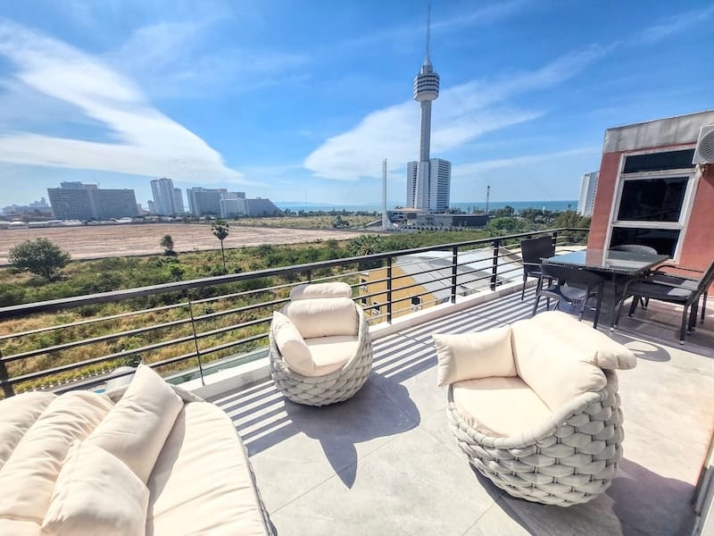 The Ocean Pearl（海洋明珠公寓）顶层复式2卧160㎡｜7楼｜海景｜紧邻公园夜市