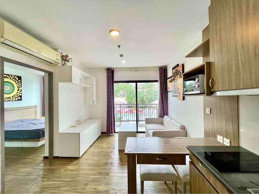 Treetops Pattaya（树梢公寓）1居35㎡｜城市景｜靠近中天巴士站（机场巴士）