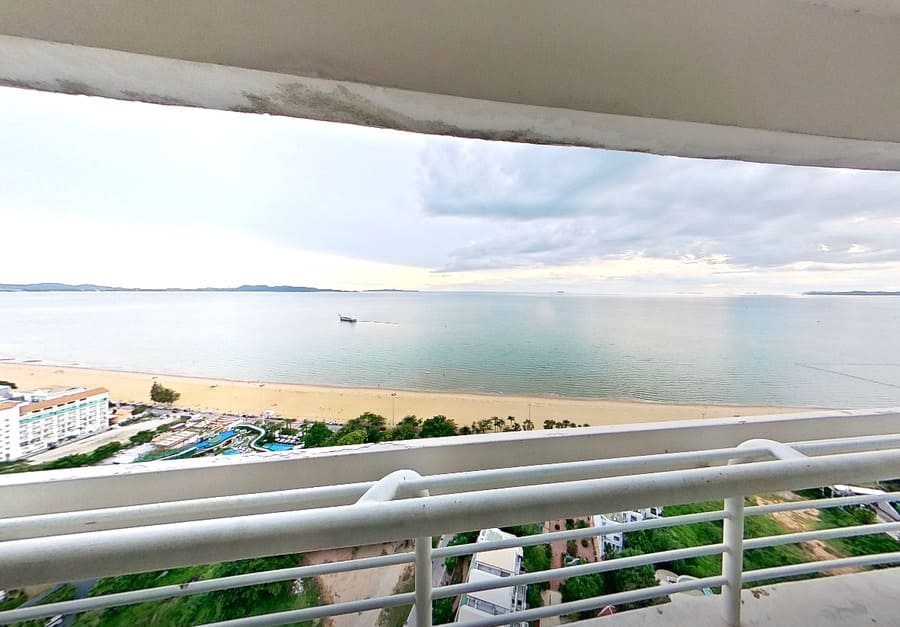 ‼️ 急售｜Metro Jomtien Condotel（迈特罗中天）2居100㎡｜31楼｜壮丽海景｜中天海滩旁｜2个固定车位