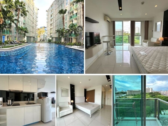 Studio Condo for Rent at City Center Residence (CCR), Pattaya | 25 sqm | 6th Floor | City View (A617)