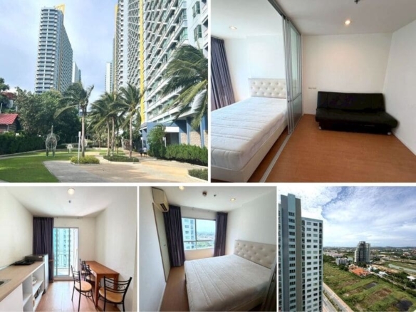 1BR Condo for Sale at Lumpini Park Beach Jomtien, Pattaya | 26 sqm | Building E | 25th Floor | City View