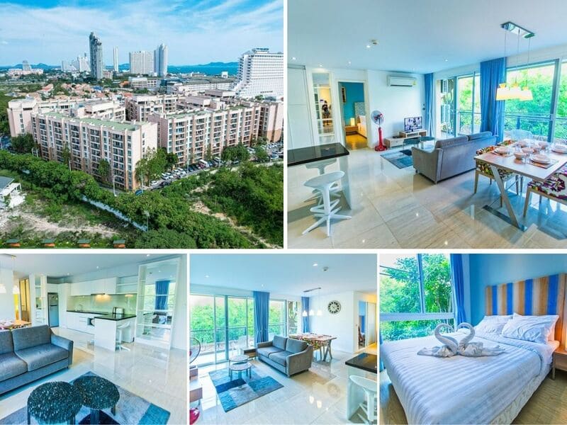 2BR Condo for Sale at Atlantis Condo Resort, Pattaya | 72 sqm | Building C | 2nd Floor | Lagoon Pool