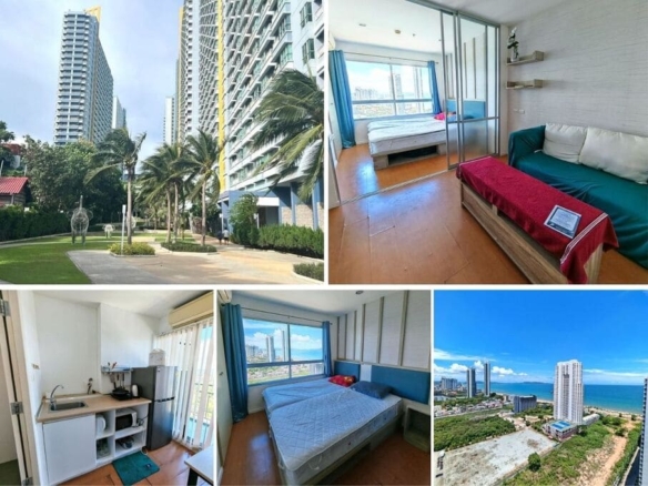 1BR Condo for Sale at Lumpini Park Beach Jomtien, Pattaya | 26 sqm | Building E | 30th Floor | Sea View