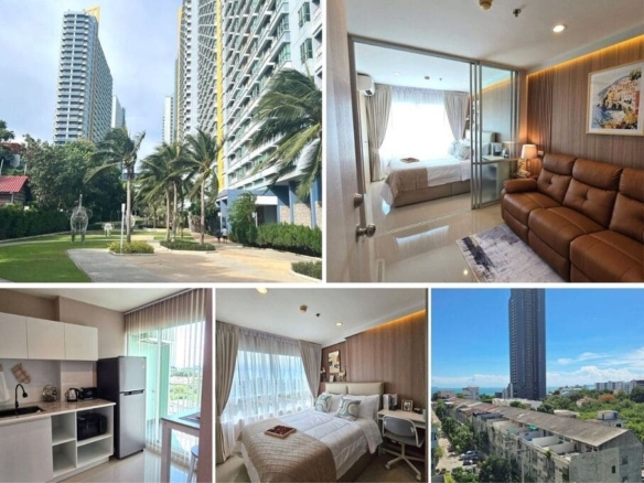 1BR Condo for Sale at Lumpini Park Beach Jomtien, Pattaya | 26 sqm | Building D | 6th Floor | Sea View | Freshly renovated