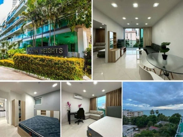 2BR Condo for Sale at Laguna Heights, Pattaya | 74 sqm | 7th Floor | Sea View | Fully Renovated