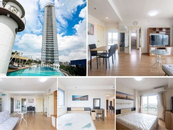 2BR Condo for Rent at Supalai Mare, Pattaya | 84 sqm | 17th Floor | Sea View | Adjacent to the Fruit Market