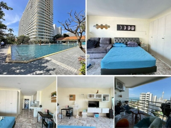 Studio Condo for Rent at View Talay 5C, Pattaya | 48 sqm | 18th Floor | Sea View | Adjacent to Jomtien Beach