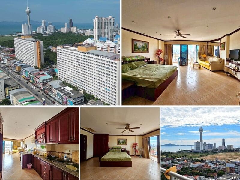 Studio Condo for Sale at View Talay 2B, Pattaya | 46 sqm | 17th Floor | Sea View | Near Dongtan Beach | Near Jomtien Bus Station