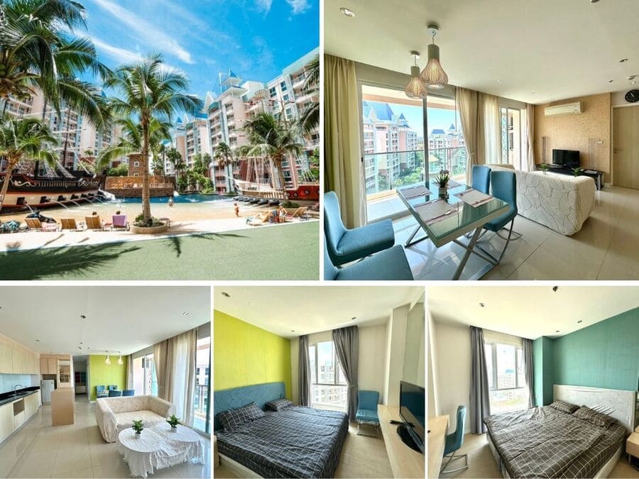2BR Condo for Sale at Grande Caribbean, Pattaya | 73 sqm | 8th Floor | Pool View | Lagoon Pool