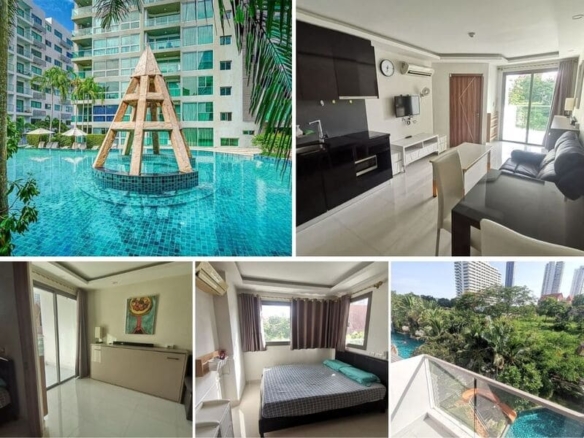 1BR Condo for Rent at Club Royal, Pattaya | 35 sqm | Building D | 4th Floor | Pool View (D408)