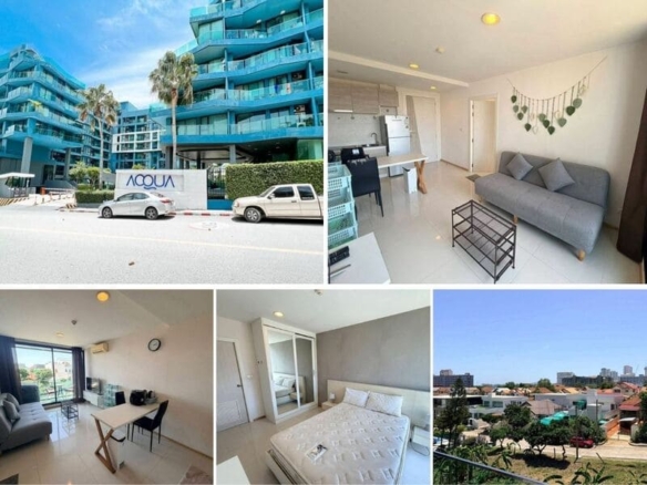 1BR Condo for Rent at Acqua Condo, Pattaya | 37 sqm | 4th Floor | City View (31/146)