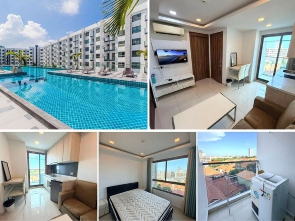 1BR Condo for Rent at Arcadia Beach Resort, Pattaya | 26 sqm | Building C | 6th Floor | City View (C627)