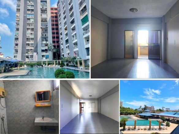 Studio Condo for Sale at 9 Karat Condo, Central Pattaya｜31 sqm｜2nd Floor｜Pool View