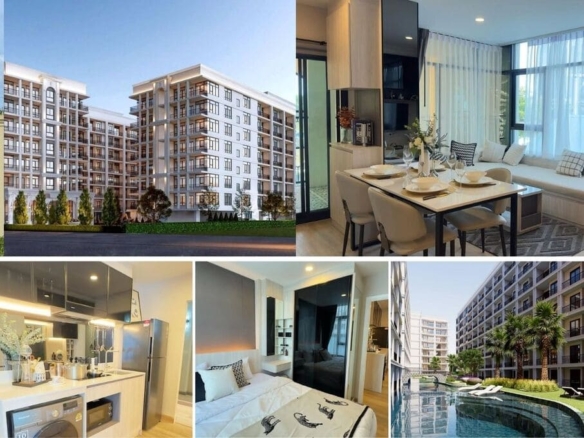 🔥 Hot New Project Eligible for Thailand Investment Visa for the Whole Family｜2BR Condo for Sale at The Indeed Condo Pattaya｜57 sqm｜City View