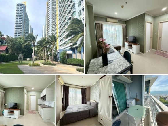 1BR Condo for Rent at Lumpini Park Beach Jomtien, Pattaya | 28 sqm | Building C | 16th Floor | Sea View (C1606)