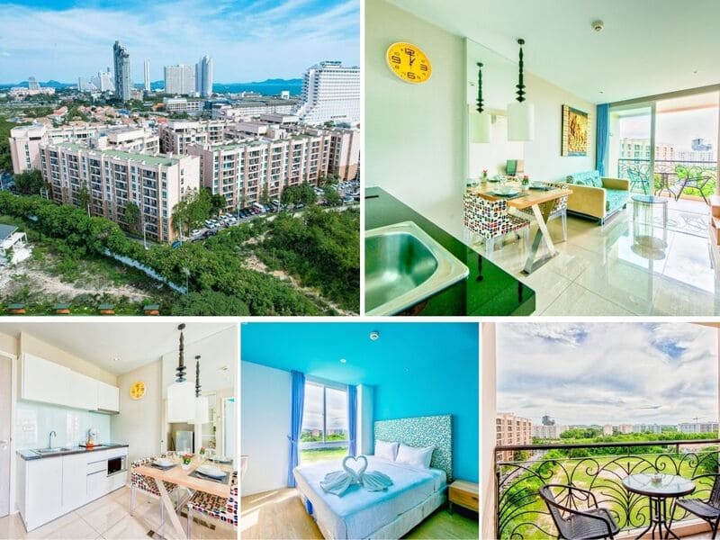 1BR Condo for Sale at Atlantis Condo Resort, Pattaya | 38 sqm | Building C | 2nd Floor | Lagoon Pool