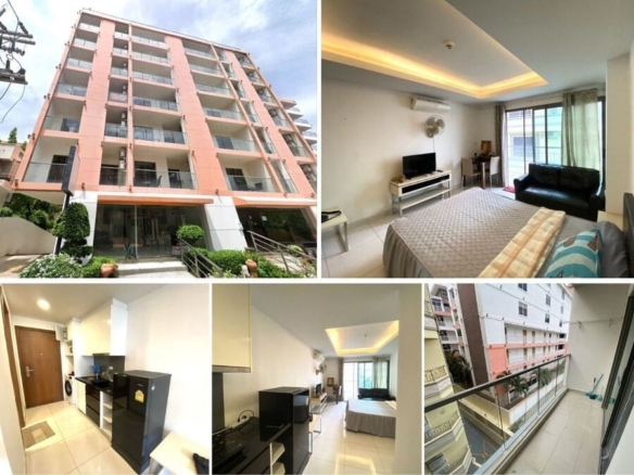 Studio Condo for Rent at C-View Residence｜25 sqm｜5th Floor｜City View｜Near Yinyom Beach Commercial Street