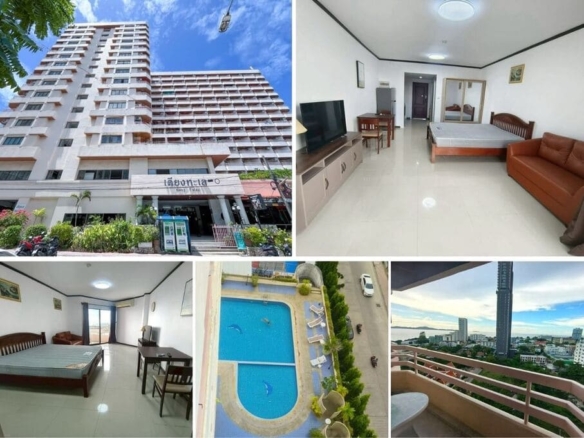Studio Condo for Rent at Kieng Talay｜40 sqm｜13th Floor｜Sea View｜Near Yinyom Beach