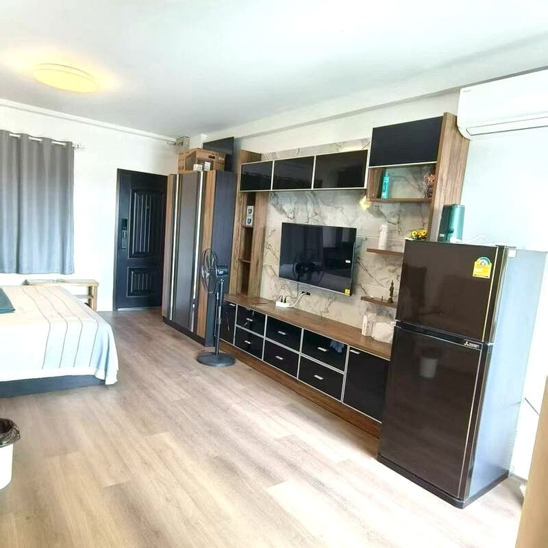 55557 Studio Condo for Rent at 9 Karat Condo|31 sqm|6th Floor|City View|Near Big C Place Pattaya Klang (271)