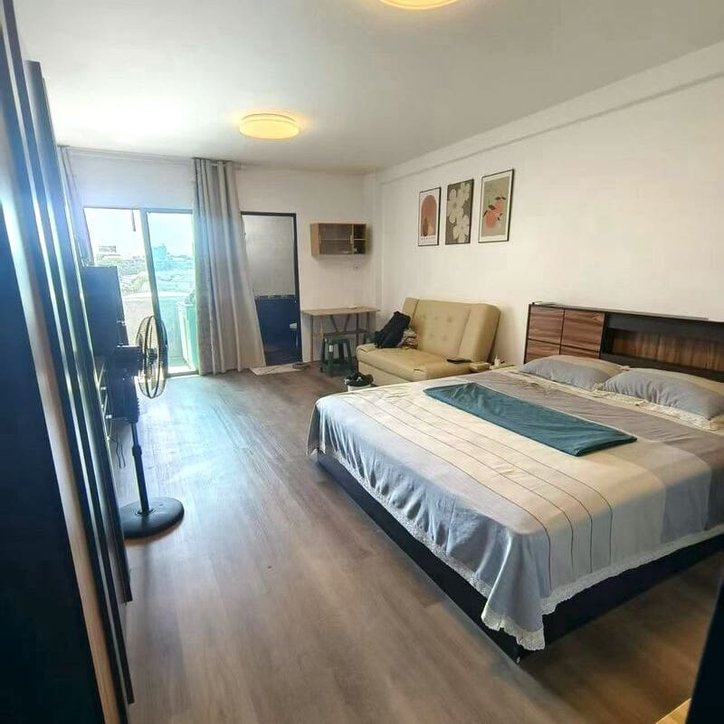 55561 Studio Condo for Rent at 9 Karat Condo|31 sqm|6th Floor|City View|Near Big C Place Pattaya Klang (271)