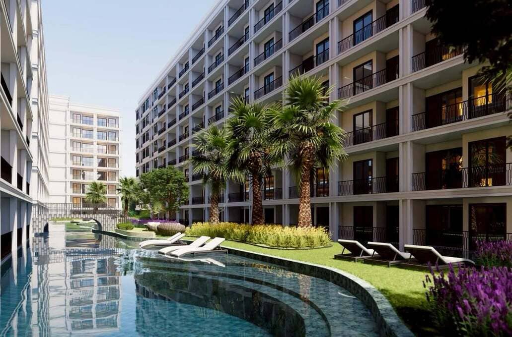 🔥 符合全家申请泰国投资签证的热销新项目｜The Indeed Condo Pattaya（芭提雅 Indeed 公寓）2居57㎡｜城市景