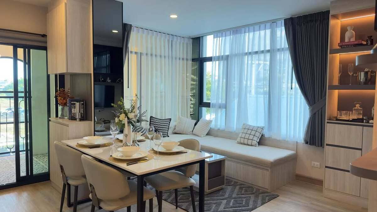 🔥 符合全家申请泰国投资签证的热销新项目｜The Indeed Condo Pattaya（芭提雅 Indeed 公寓）2居57㎡｜城市景