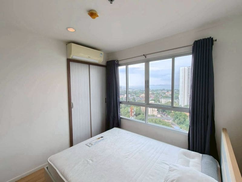 1BR Condo for Rent at Lumpini Ville Naklua – Wongamat, Pattaya | 26 sqm | Building C | 21st Floor | Sea View (C2112)
